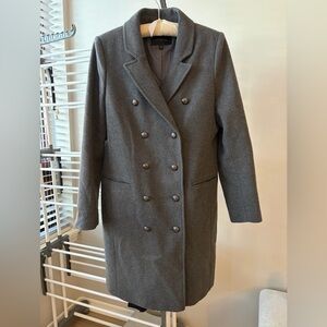 Banana Republic Grey Wool Coat Size M
